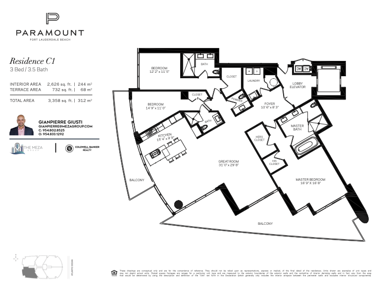 Paramount Residence ‘C1’ Floor Plan