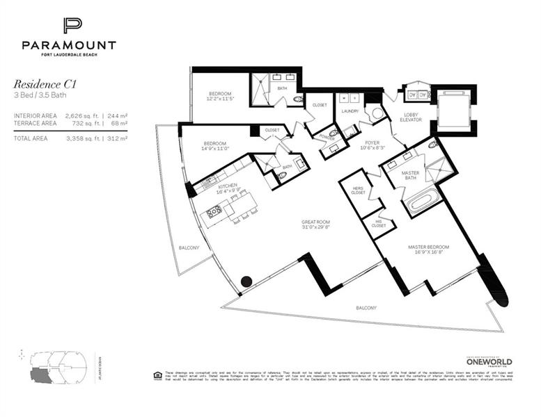 Paramount Residence ‘C1’ Floor Plan